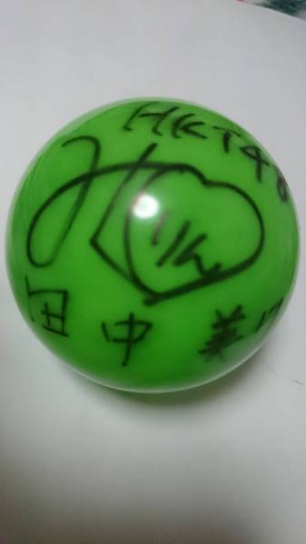 HKT48 田中美久 直筆 サインボール 代々木 サシコドソレイユ