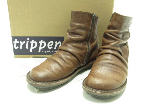 トリッペンtrippen ★くしゅくしゅレザーショートブーツメンズ41