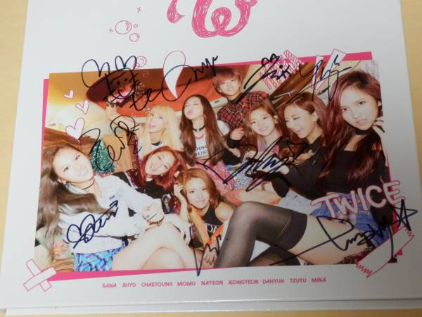 twice the 1st album 直筆サイン入り TWICE ジヒョ 直筆サイン入り