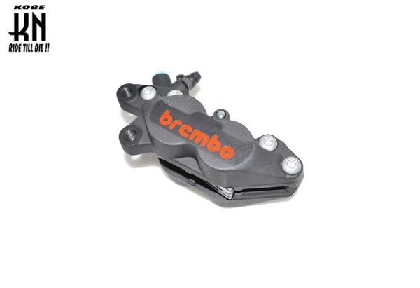 BREMBO 4POTキャスティングキャリパー40mmピッチブラック 左 ブレンボ