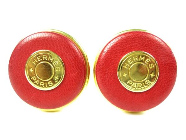 48385★1円★本物★エルメス☆丸型イヤリング★セリエ★美品