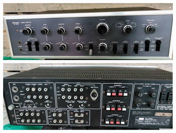 山水社製プリメインアンプAU-9500（※ジャンク品/通電のみ確認）