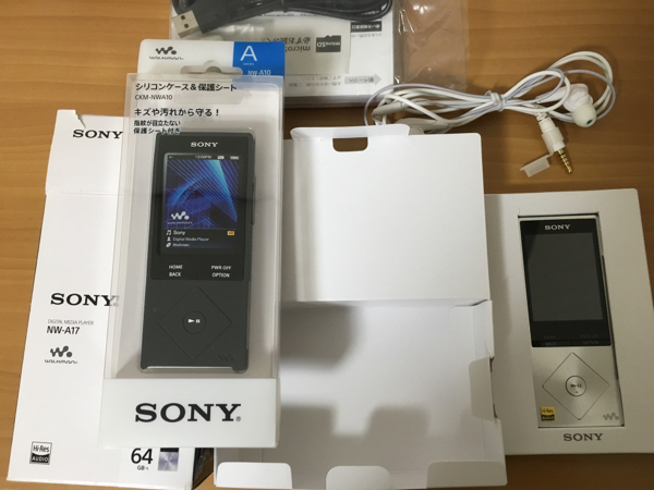 美品】 ソニー ウォークマン NW-A17 64GB 白銀 美品】 ソニー