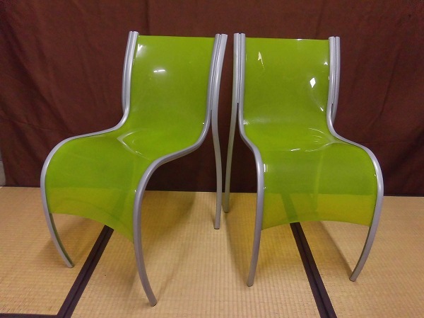 ◎Kartell・カルテル【FPEチェア・2脚】ロン・アラッド italy 家具