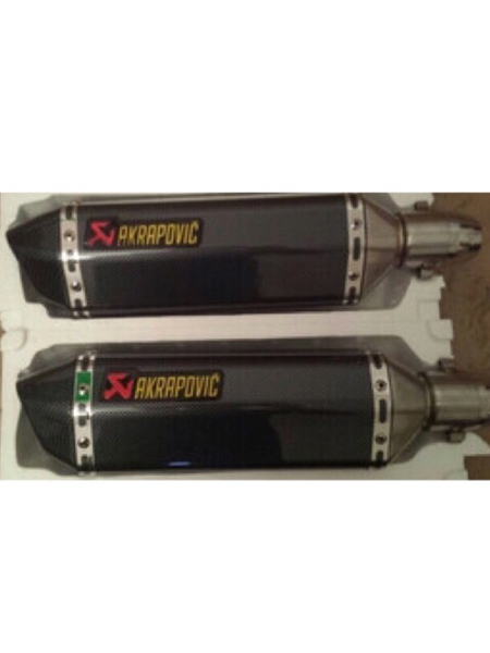 アクラポビッチ風 カーボン サイレンサー マフラー 二本セット_1