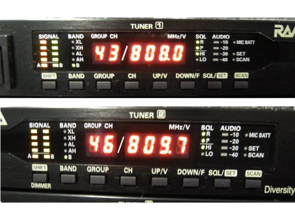 RAMSA WX-R822 800MHz帯 ワイヤレス受信機（2波用） 中古 ホビー