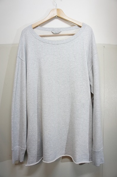 BEAMS別注14AW UNUSEDアンユーズド ビッグ スウェット灰204G