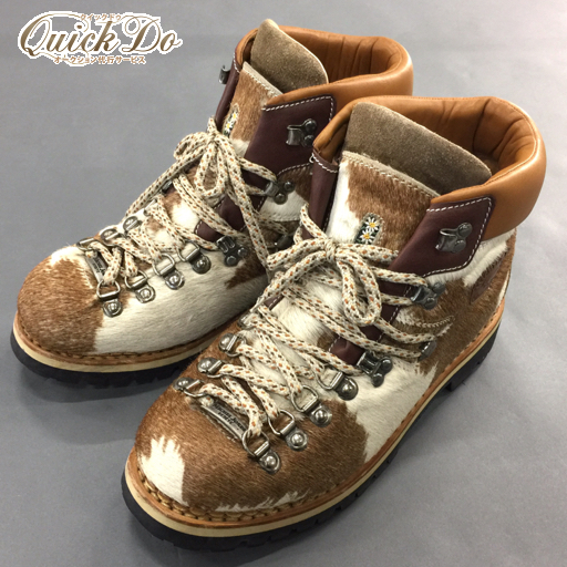 ミッシェルジョルディ ハラコ ハイカットブーツ メンズ 茶系 43