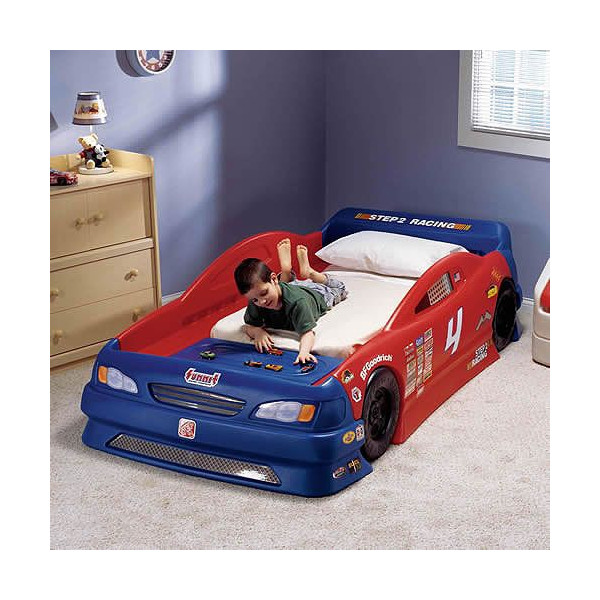 新品(step2)子供 ツイン ベッド フレーム 車型 スポーツカー