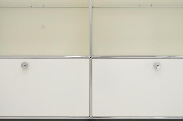 USM ハラー 1列 2段 デスク ワゴン キャビネット ピュアホワイト ☆USM