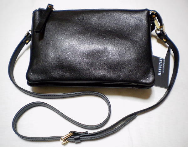 新品☆23区☆RAFFINATA☆ショルダーバッグ☆黒☆イタリア製 【公式通販】