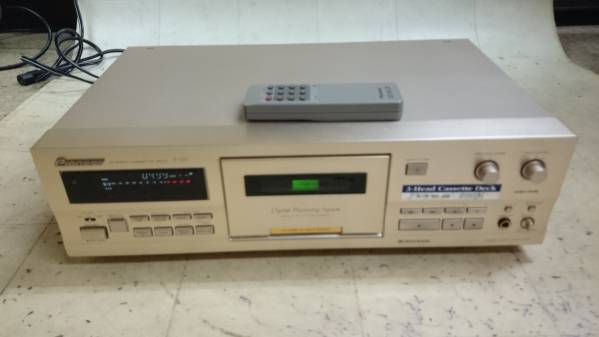 ⑥　Pioneer　カセットデッキ　T-D7　中古　ジャンク扱い
