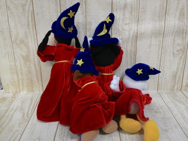 チップ&デール他 ぬいぐるみ 4個 ソーサラー ファンタジア D3C5