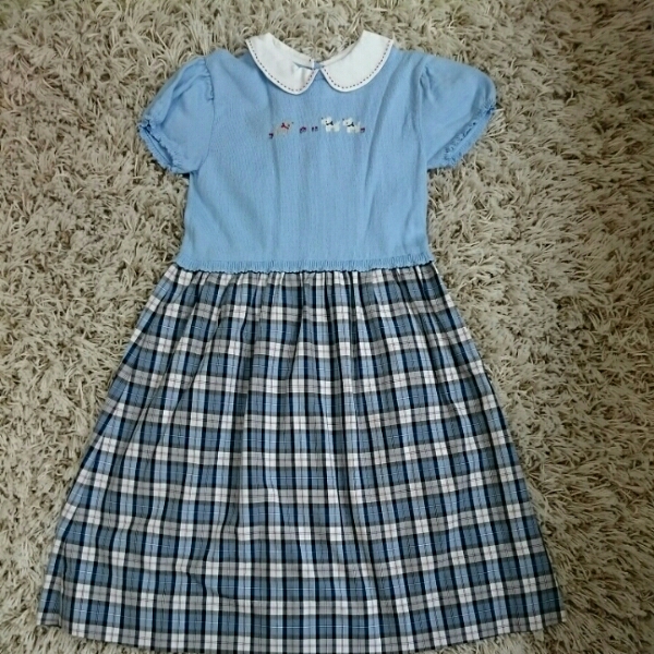 美品ファミリアワンピース120送料無料