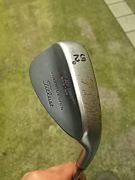 中古VOKEYウェッジ 52 08 角溝加工 ウェッジ52．08ツアー