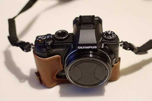 STYLUS １　極美品 Olympus Stylus 1 超美品 高級革ケース付 ,OlympusStylus1超美高級革