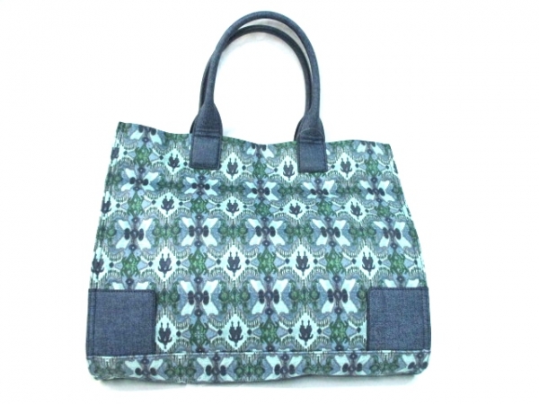 トリーバーチ トートバッグ 美品 コットン×合皮 TORY BURCH トリーバーチ トートバッグ 美品 コットン×合皮 TORY BURCH