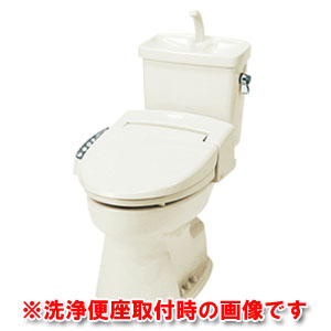 ○簡易水洗便器 ジャレット 手洗い付 オフホワイト ※便座なし