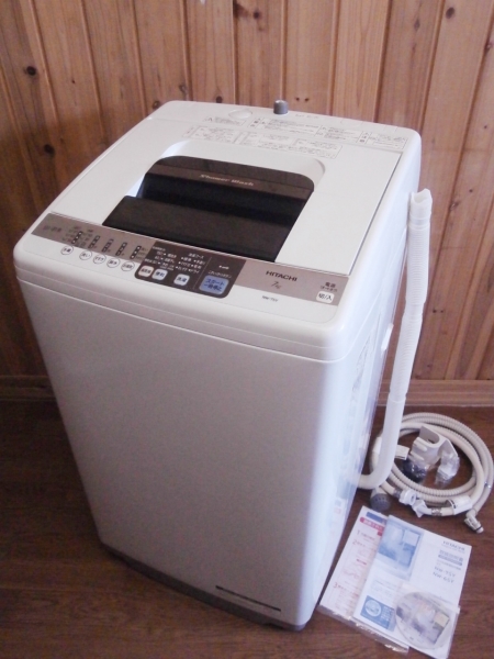 人気定番，最新作 日立 全自動洗濯機 白い約束 NW-7SY 7kg 風呂水 2014年製(5kg以上)｜売買されたオークション情報、yahooの商品情報をアーカイブ公開 - オークファン 5kg以上