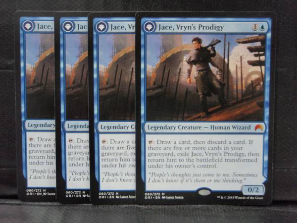 MTG ヴリンの神童、ジェイス コミコン版 4枚セット ヴリンの神童、ジェイス 英 4枚セット MTG ヴリンの神童、ジェイス