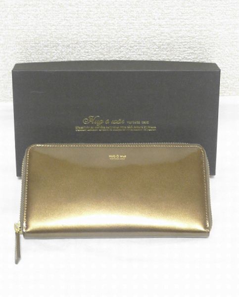 ハグオーワー×B印YOSHIDA⭐️ラウンドファスナー型押し長財布 Hug o