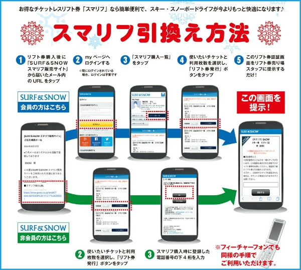 くりページ スマリフ】苗場スキー場・かぐら共通 早割リフト1日券2枚綴り スキー場