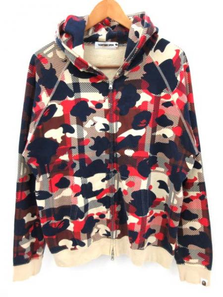 A BATHING APE 迷彩 APE（パーカー）のフリマアイテム一覧 ジップ