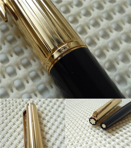 モンブランMONTBLANC＊ 227 金キャップ 黒軸 MONTBLANC 万年筆 NO.227