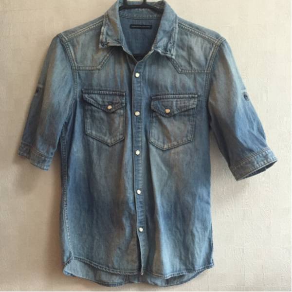 美品 ラウンジリザード デニムシャツ12ss