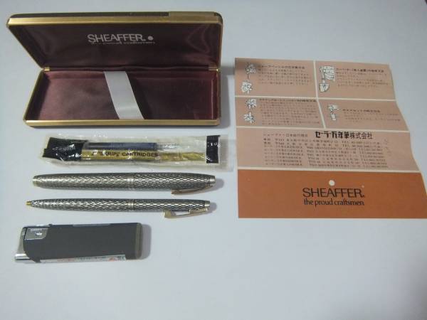 SHEAFFER 万年筆 ボールペン セット スターリングシルバー 14K 筆記