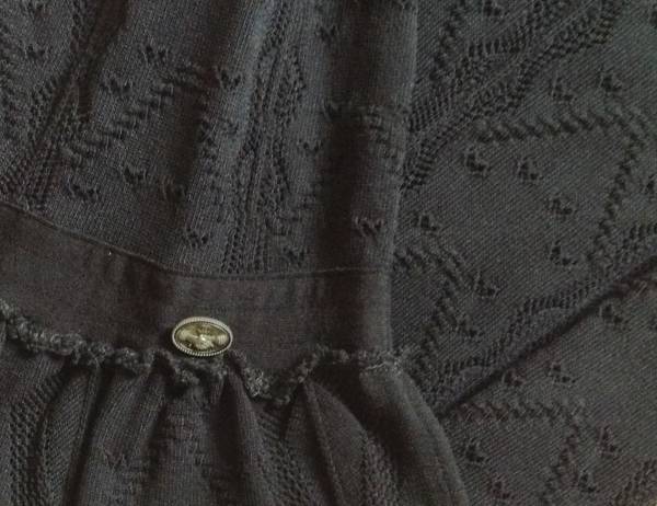 シャネル　カットワーク　ニット　スカート　フリル CHANEL