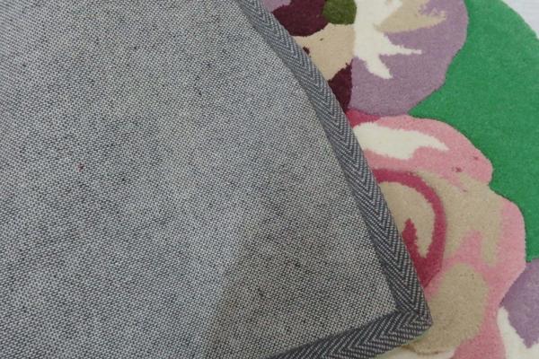 展示品■変形デザイン玄関マット70×120　ローゼGR　NKM1-6