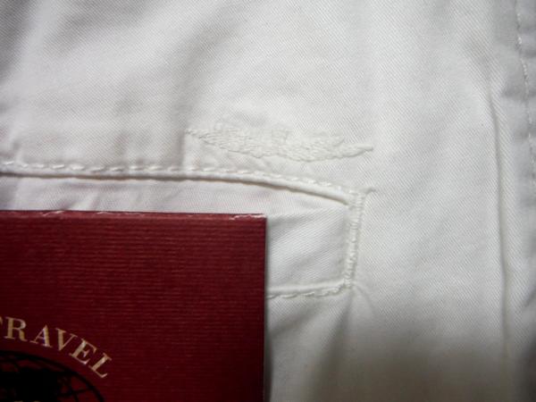 ブルテル Trek & Travel ストレッチ ワンタックチノパン 白 76cm