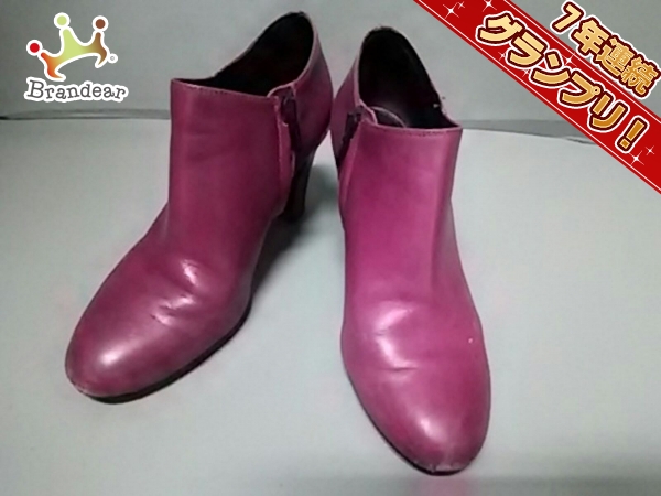 ジェオックス ブーティ 36 レディース 美品 パープル RESPIRA