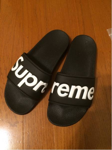 新品未使用！supreme 2014ss slide sandal Black