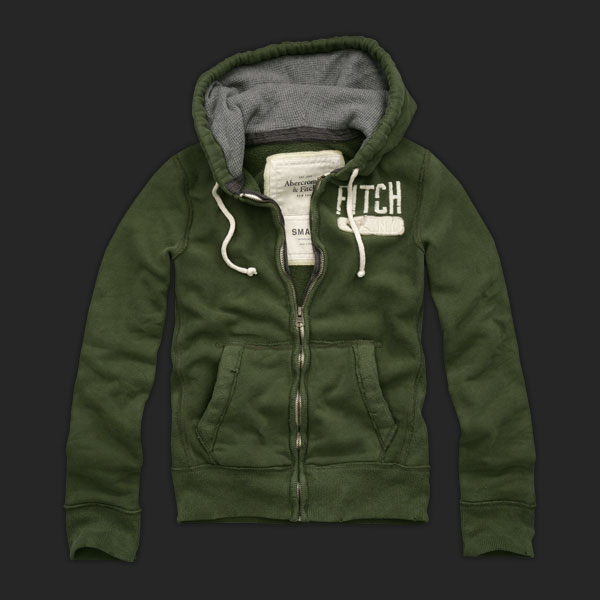 ●アバクロメンズパーカーオリーブ色Ｌ●