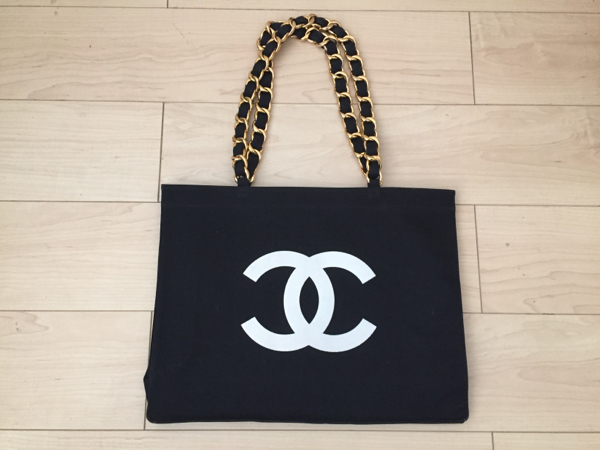 超美品本物◆シャネル CHANEL◆ココマーク チェーントートバッグ