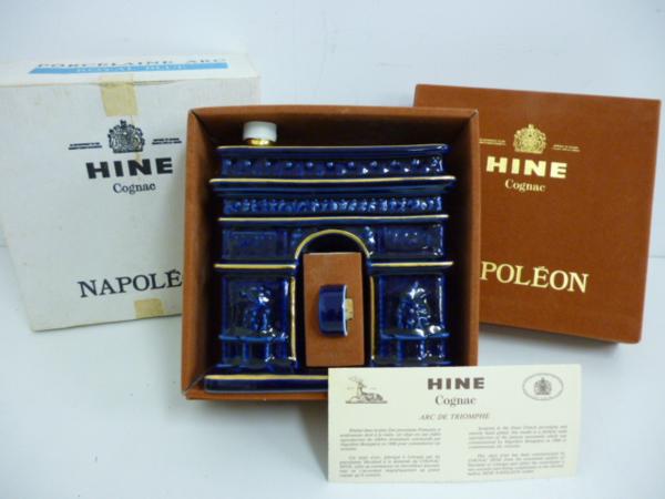 N-19☆HINE ハイン ナポレオン 凱旋門 青 箱付 1円～⁄古酒☆ハイン