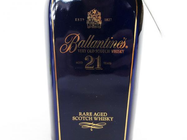 人気店 古酒【BALLANTINE'S 21 YEARS OLD 700mL バランタイン】未開栓