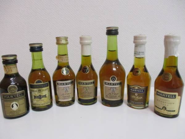 コニャック ミニボトル 7本セット MARTELL REMY MARTIN 飲料・酒