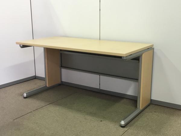 2◆【KOKUYO】平机W1400×D700 /木目調 事務机 オフィスデスク