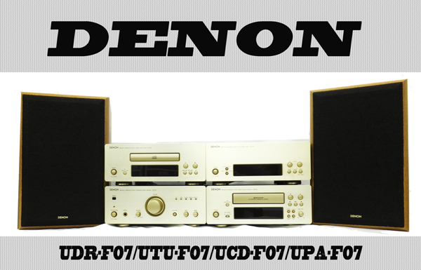 DENON UDR-F07 カセット・CD・ラジオ コンポ　6点セット!! θ　