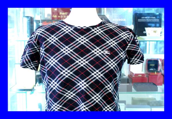 ☆美品バーバリー Burberry チェック 半袖カットソー 38 F2067 【青森 