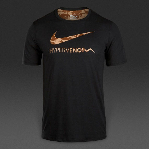 ★UK直輸入★NIKE HYPERVENOM カモ Tシャツ★黒迷彩/L★送164円-
