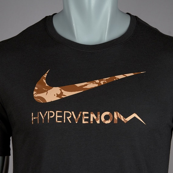 ★UK直輸入★NIKE HYPERVENOM カモ Tシャツ★黒迷彩/L★送164円-