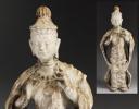 中国 唐物　徳化窯　白磁　観自在菩薩像　工芸品 源・ta】唐物 白釉 観音菩薩立像/箱付 宋時代 白磁 徳化窯 千手観音像