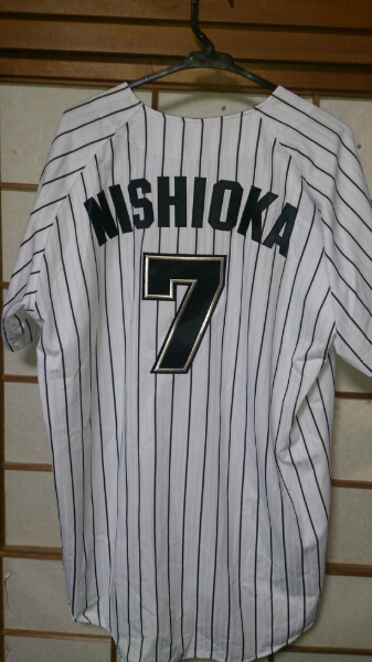 ◇千葉ロッテマリーンズ レプリカユニフォーム 西岡剛 Lsize こ度は数