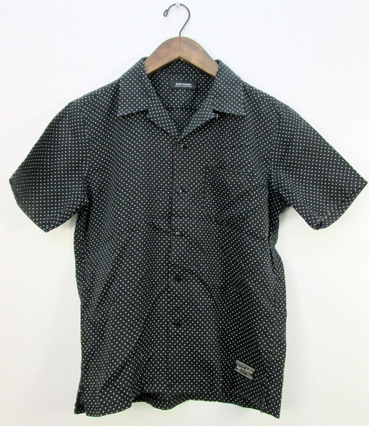 ■ルードギャラリー オープンカラー ドット リネン シャツ M3998