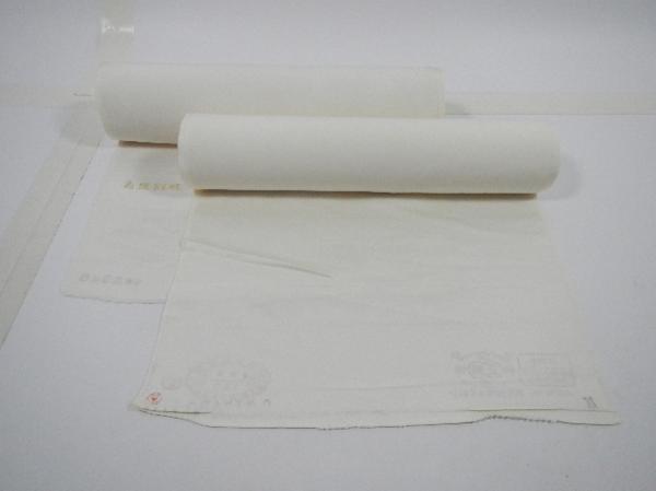 ★着物10★ 1円 絹 丹後縮緬 白生地 着尺二本 反物 ☆☆