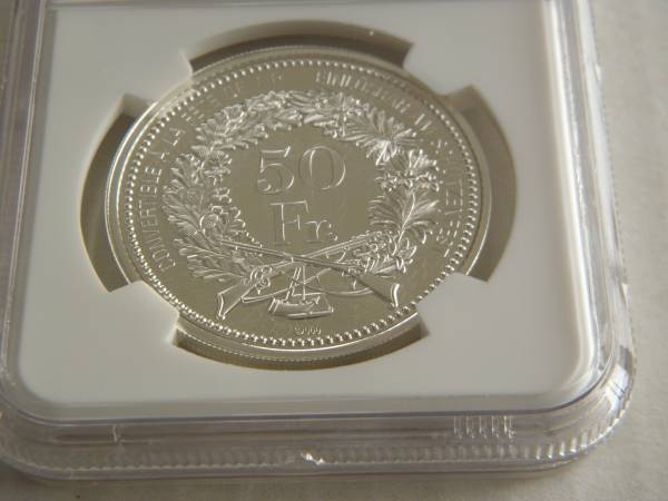 NGC PF69 UC】スイス 射撃祭 50F銀貨 2009年 準最高鑑定